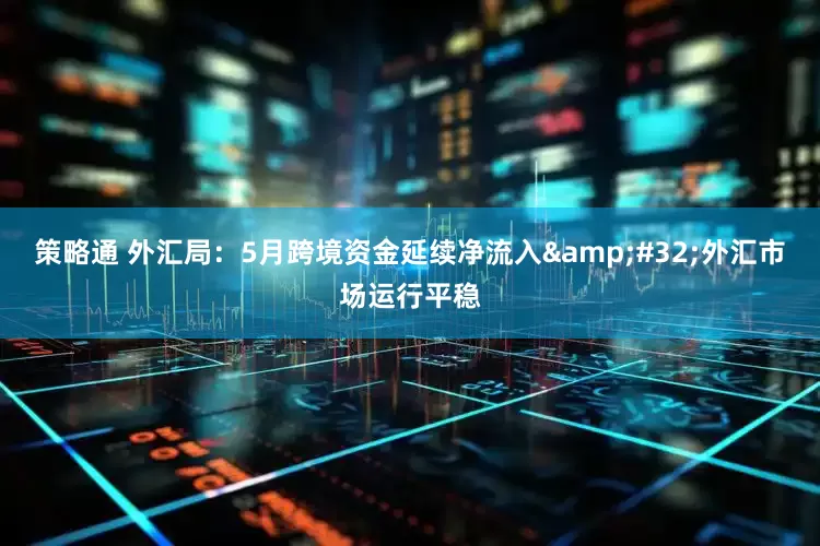 策略通 外汇局：5月跨境资金延续净流入&#32;外汇市场运行平稳