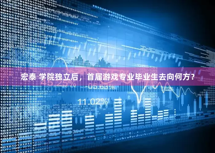 宏泰 学院独立后，首届游戏专业毕业生去向何方？