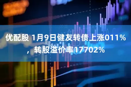 优配股 1月9日健友转债上涨011%，转股溢价率17702%